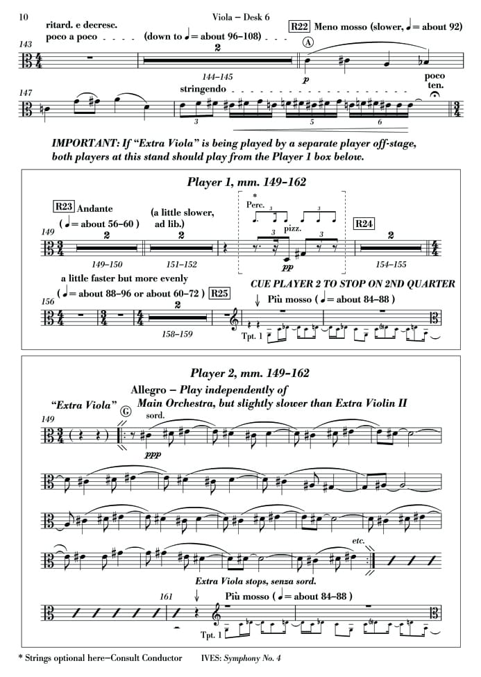 Music Example: Viola Desk 6 - Movement II - mm. 149-162